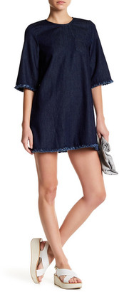 The Fifth Label Front Row Frayed Denim Dress