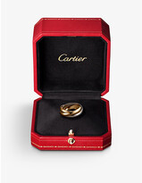 Thumbnail for your product : Cartier Women's Trinity De 18ct White-Gold, Yellow-Gold And Pink-Gold Medium Ring, Size: 52mm