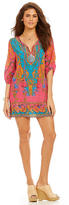 Thumbnail for your product : Tolani Chloe Floral Tapestry-Print Tunic Dress