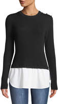 Thumbnail for your product : Love Token Jett Shirttail-Hem Sweater