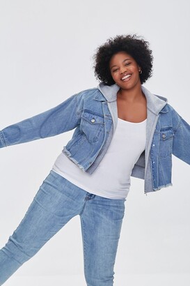 embellished denim jacket plus size