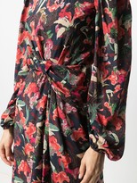 Thumbnail for your product : Saloni Floral Print Silk Mini Dress