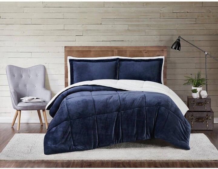Truly Soft Cuddle Warmth Indigo Twin XL Comforter Set