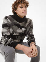 Thumbnail for your product : Michael Kors Camouflage Alpaca and Merino Wool Blend Turtleneck Sweater