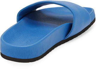 Vince Gavin Leather Pool Slide Sandal