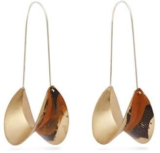 Albus Lumen - X Ryan Storer Painted Hoop Earrings - Womens - Orange