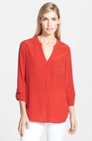 Thumbnail for your product : Trouvé Collarless Silk Blouse