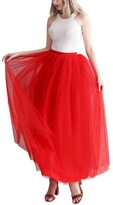 Thumbnail for your product : Aysimple Womens Long Tulle Maxi Skirts Wedding Bridesmaid Prom Party Dresses Dark Green