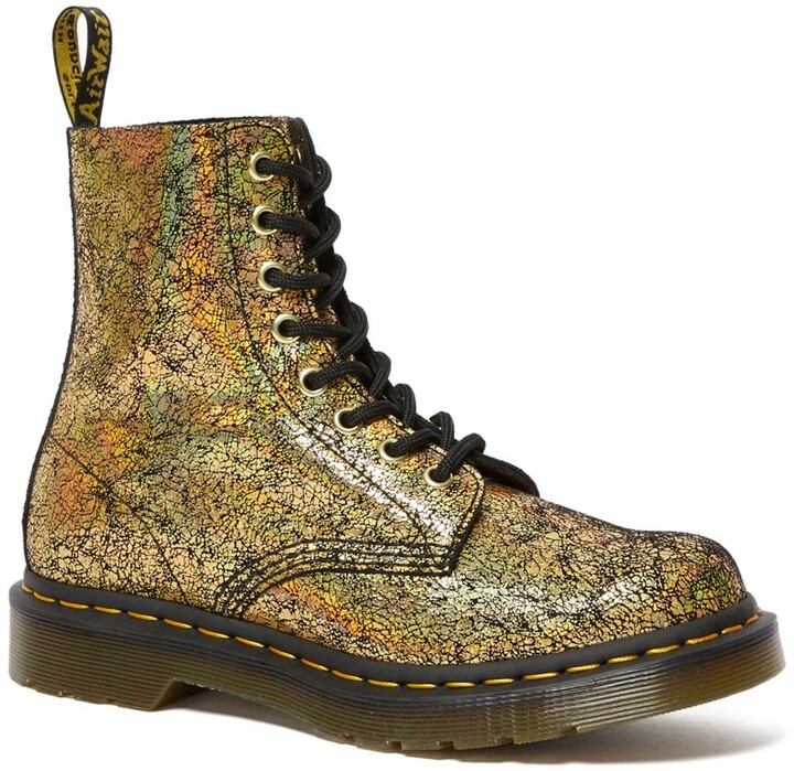 gold dr martens