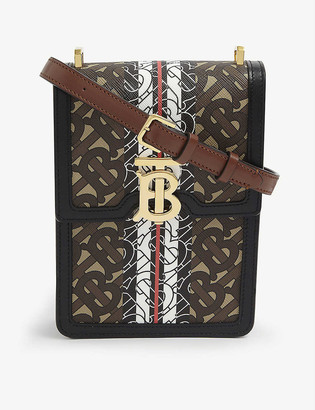 Burberry Valencia TB monogram leather cross-body bag - ShopStyle