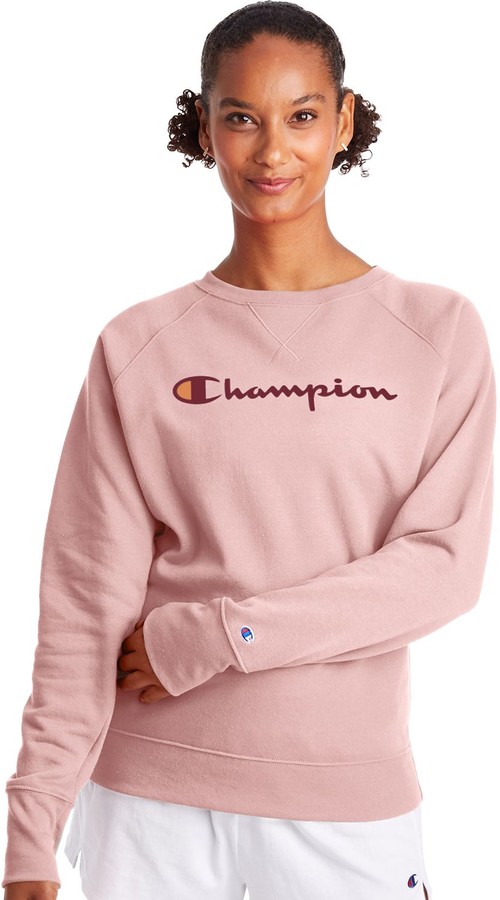 champions sweatshirt pink