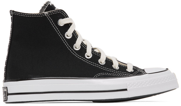 black leather converse high tops sale