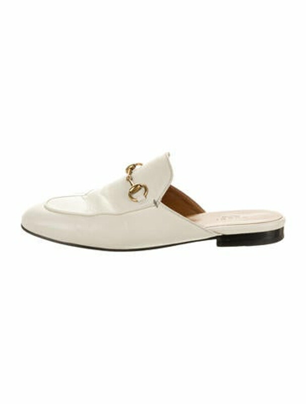 princetown leather slipper white