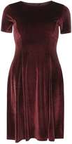 Thumbnail for your product : Dorothy Perkins Wine Velvet Fit And Flare Dress