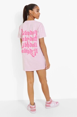 boohoo Tall Overdyed Babydoll T-shirt