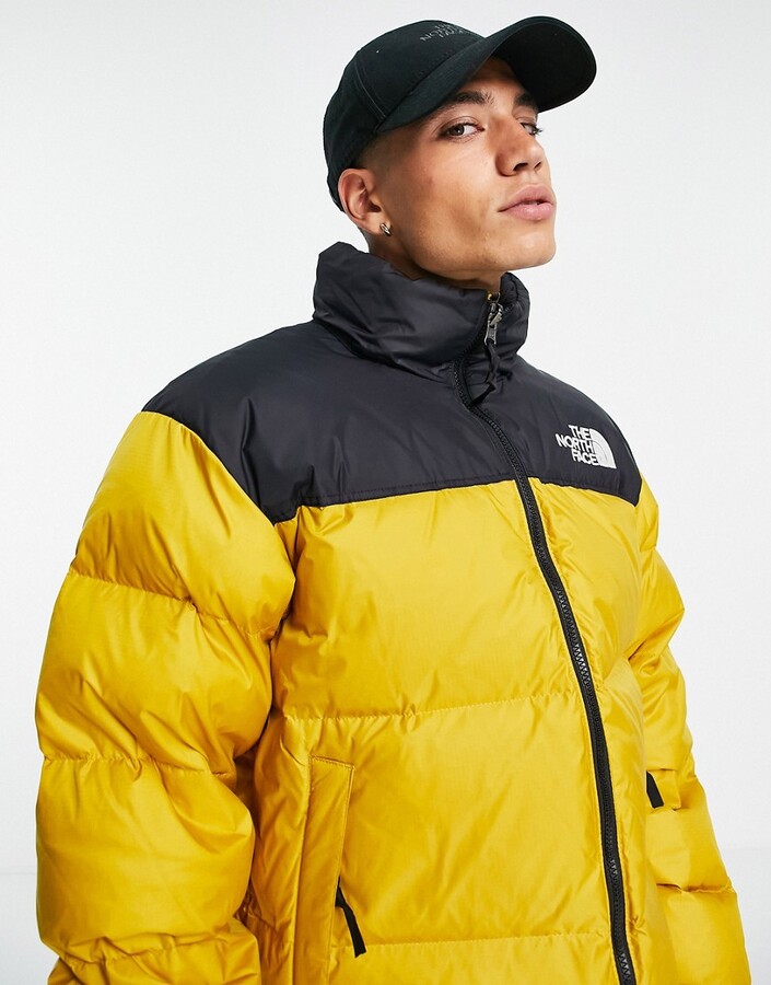 yellow north face nuptse