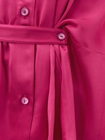 Thumbnail for your product : Palmer Harding Rise Belted Satin Shirt - Pink