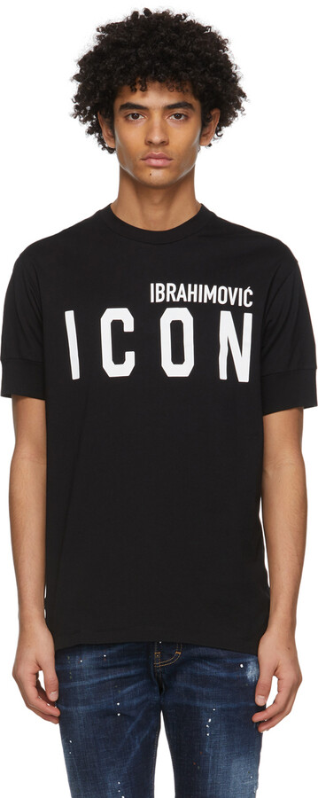 DSQUARED2 Black Ibrahimovic Edition 'Icon' T-Shirt - ShopStyle