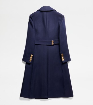 Tod's Double Breasted Coat in Mixed Wool