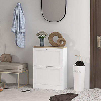 Red Barrel Studio Slim Shoe Cabinet For Entryway