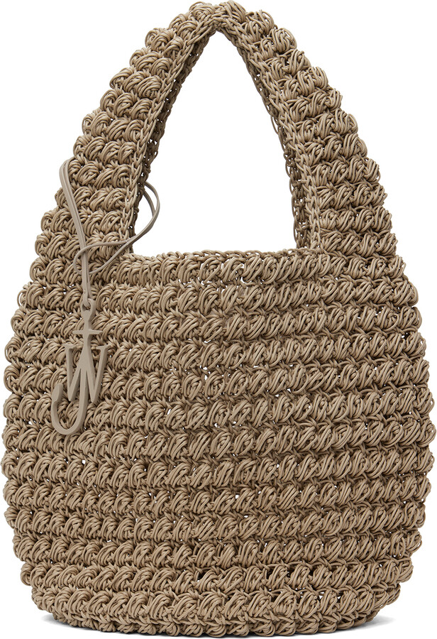 J.W.Anderson Gray Large Popcorn Basket Tote