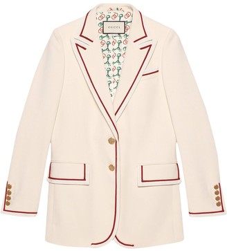 white gucci blazer
