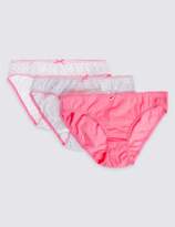 Thumbnail for your product : Marks and Spencer 5 Pack Pure Cotton Bikini Knickers (6-16 Years)