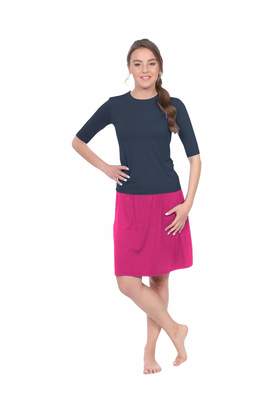 Kosher Casual Women's Modest Knee-Length Swim & Sport Skirt with Built-in Shorts - Skort Style XXL