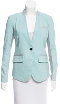 Thumbnail for your product : Cut25 by Yigal Azrouël Leather-Trimmed Button-Up Blazer w/ Tags