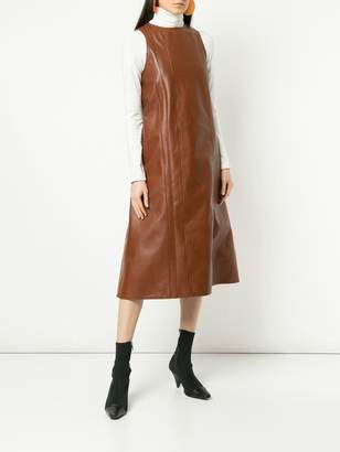 Ribeyron leather A-line dress