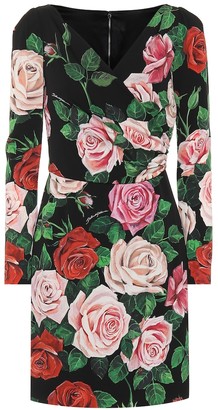 Dolce & Gabbana Floral-printed silk dress