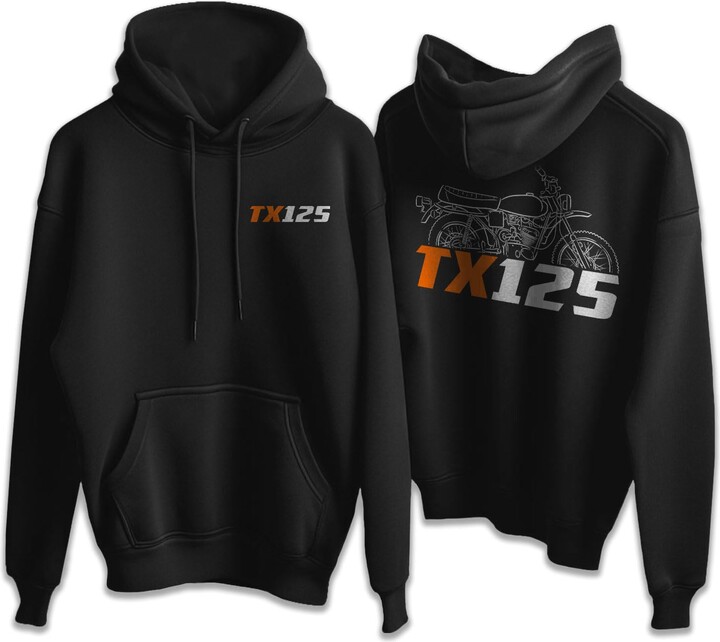 Generic Harley TX 125 (1973) Hoodie - Motorcycle Rider Sweatshirt for Men & Women