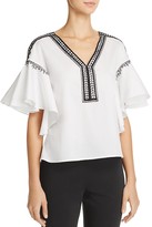 Thumbnail for your product : Natori Ruffle Sleeve Top