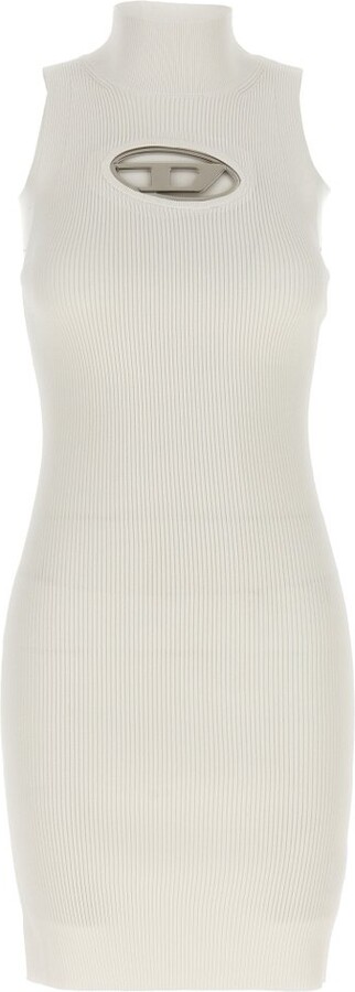Diesel M-Onerva Cut Out Logo Short Dress