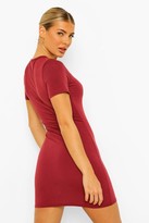 Thumbnail for your product : boohoo Recycled Basic Short Sleeve Mini Dress