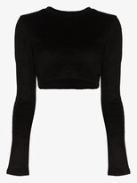 Thumbnail for your product : LaQuan Smith Textured Cropped Top
