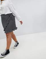 Thumbnail for your product : Glamorous Curve Mini Wrap Skirt In Check