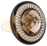 Thumbnail for your product : Ring 18K Smoky Quartz & Diamond