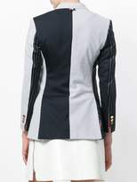 Thumbnail for your product : Thom Browne Contrast stripe blazer