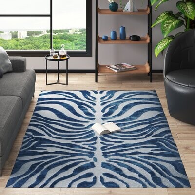 Tiger Cow Leopard Printed Mat Area Rugs Animal Pattern Soft Home Carpet 85x110cm 