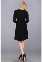 Thumbnail for your product : Vince Camuto L/S Fit & Flare Cable Sweater Dress