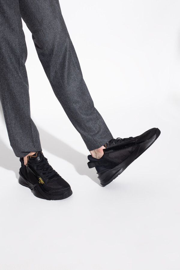 Fendi Sneakers With Logo Men's Black - ShopStyle