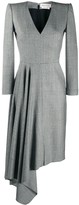 Thumbnail for your product : Alexander McQueen Draped Skirt Midi Dress