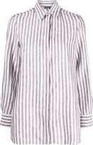 Vertical-Stripe Long-Sleeve Shirt