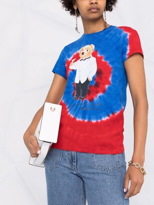 polo bear tie dye tee
