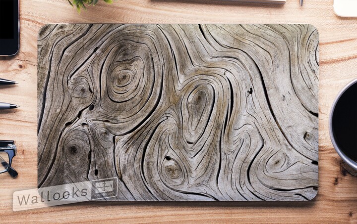 Gnarly Wood Grain Texture Laptop Skin, Macbook Computer Decal Sticker Full Coverage Skin