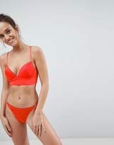 Thumbnail for your product : ASOS Design Moulded Pull On Easy Longline Triangle Bra