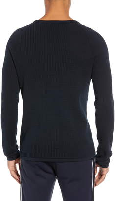 Theory Amadeo Regular Fit Textured Cotton Sweater