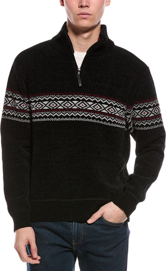 Point Zero Semi Fit 1/4-Zip Mock Neck Sweater