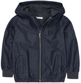 Thumbnail for your product : Dolce & Gabbana Black denim chambray jacket with a hood